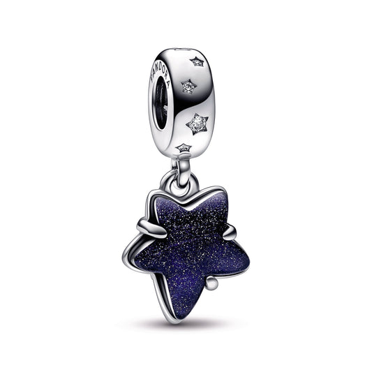 Celestial Galaxy Star Murano Dangle Charm Premium Fashion Jewelry Gift Collection