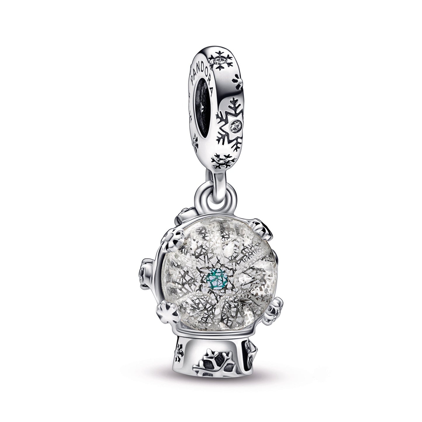 Snowflake Snowglobe Dangle Charm Premium Fashion Jewelry Gift Collection