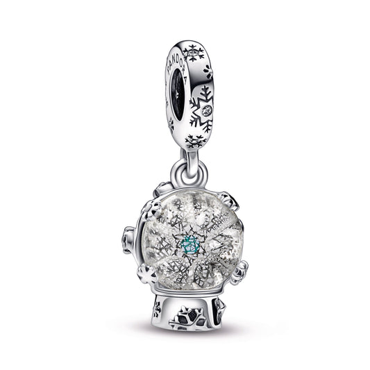 Snowflake Snowglobe Dangle Charm Premium Fashion Jewelry Gift Collection