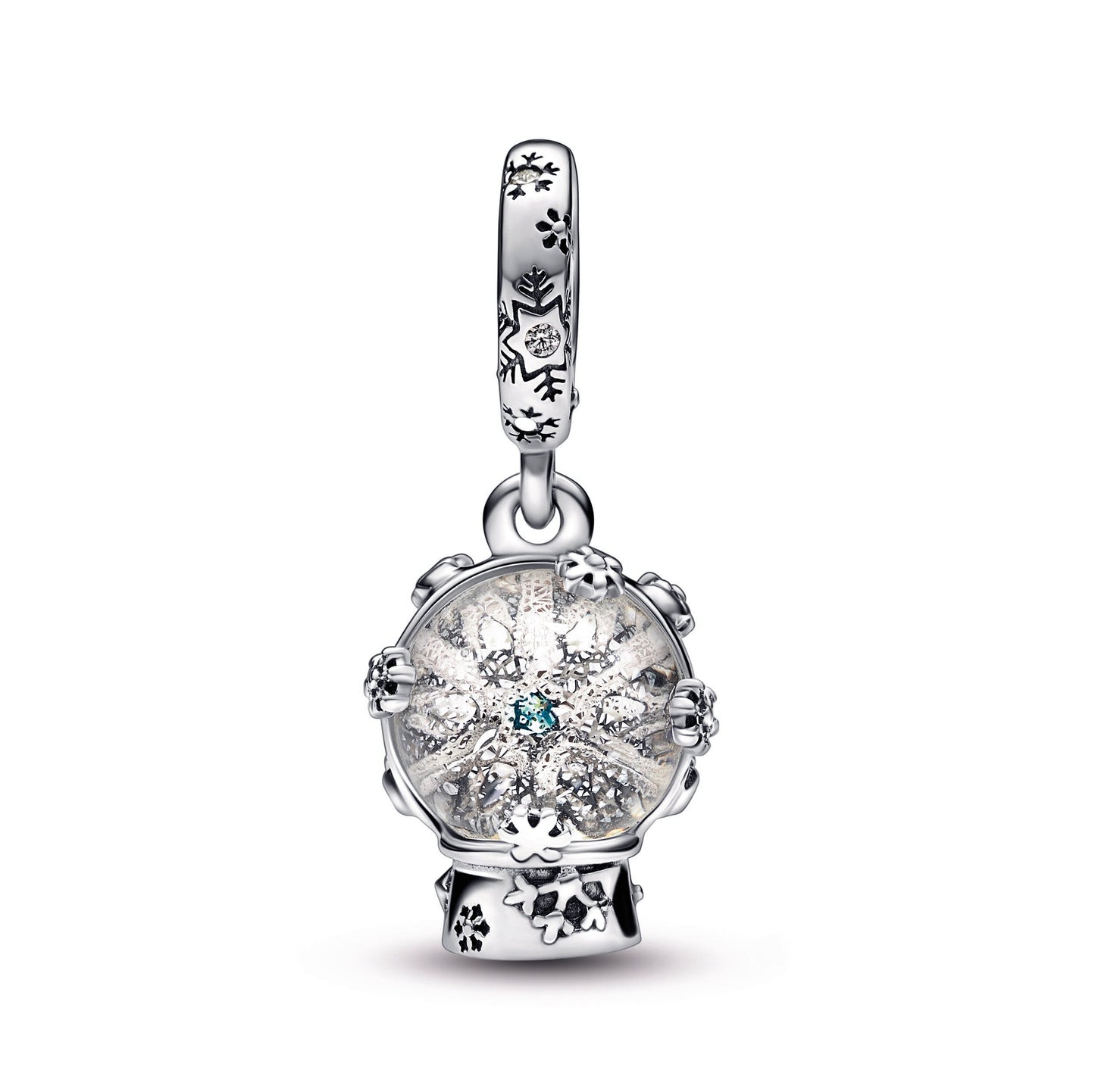 Snowflake Snowglobe Dangle Charm Premium Fashion Jewelry Gift Collection