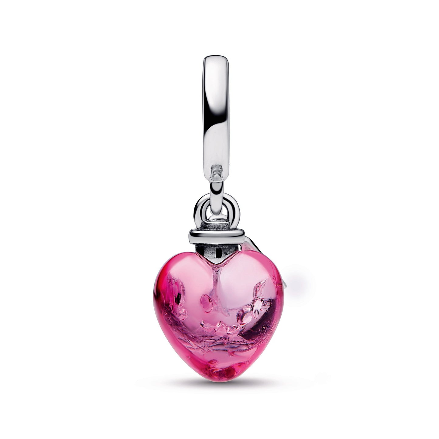 Love Potion Murano Glass Heart Dangle Charm Premium Fashion Jewelry Gift Collection