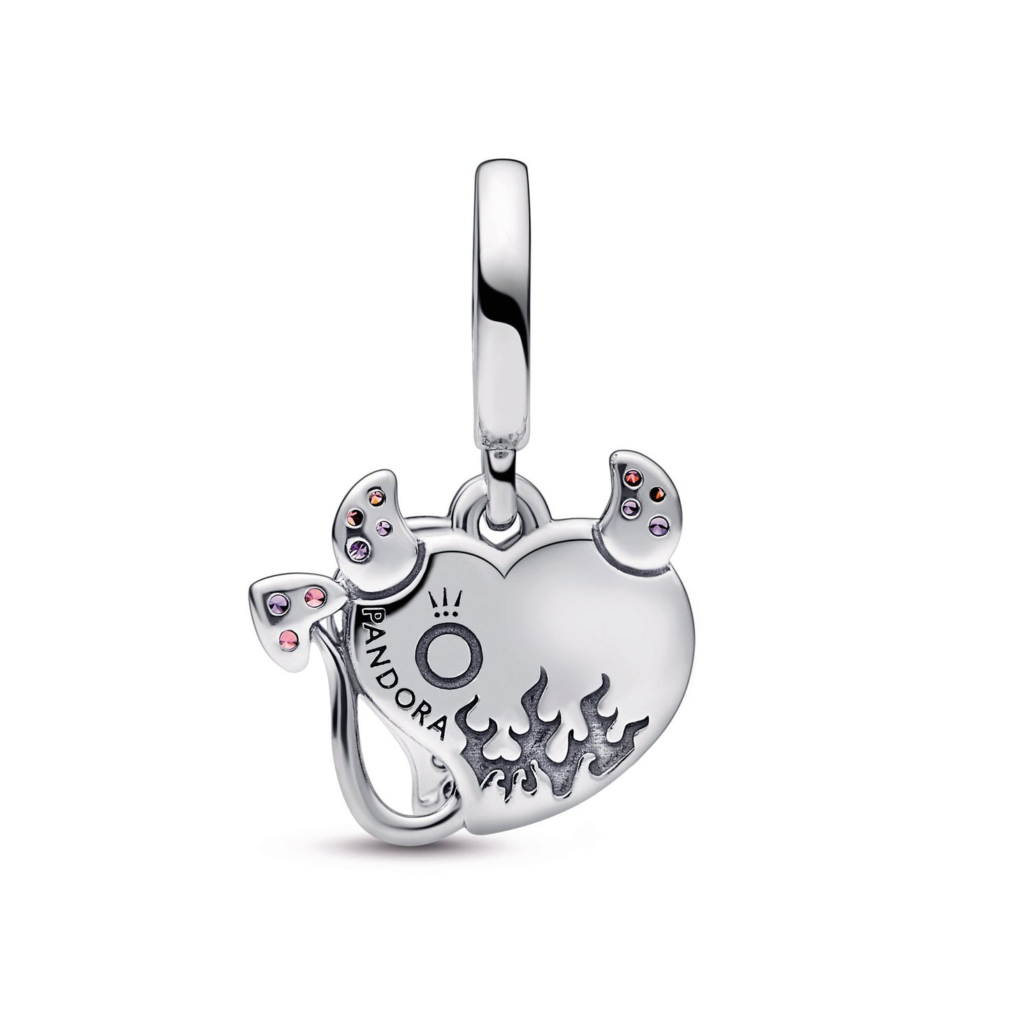 Devil Heart Double Dangle Charm Premium Fashion Jewelry Gift Collection