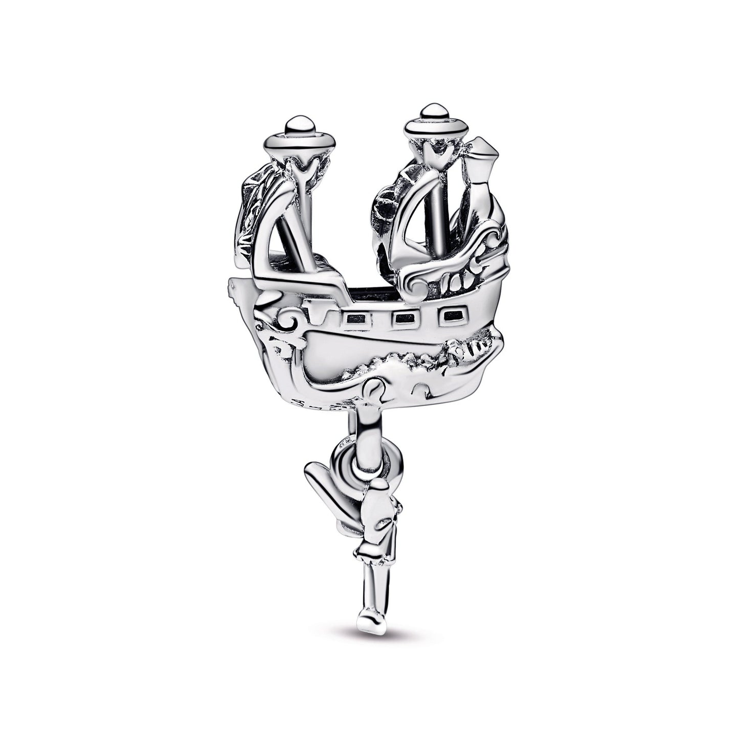 Disney Tinker Bell & Captain Hook's Pirate Ship Charm Premium Fashion Jewelry Gift Collection