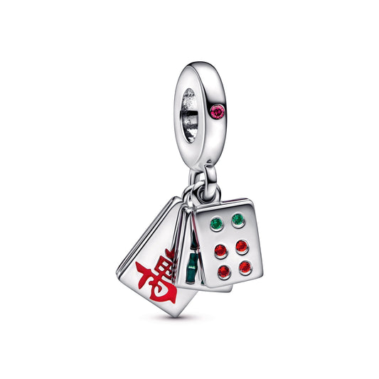 Mahjong Triple Dangle Charm Premium Fashion Jewelry Gift Collection