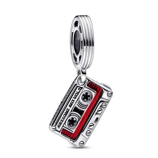 Marvel Guardians of the Galaxy Cassette Tape Dangle Charm Premium Fashion Jewelry Gift Collection