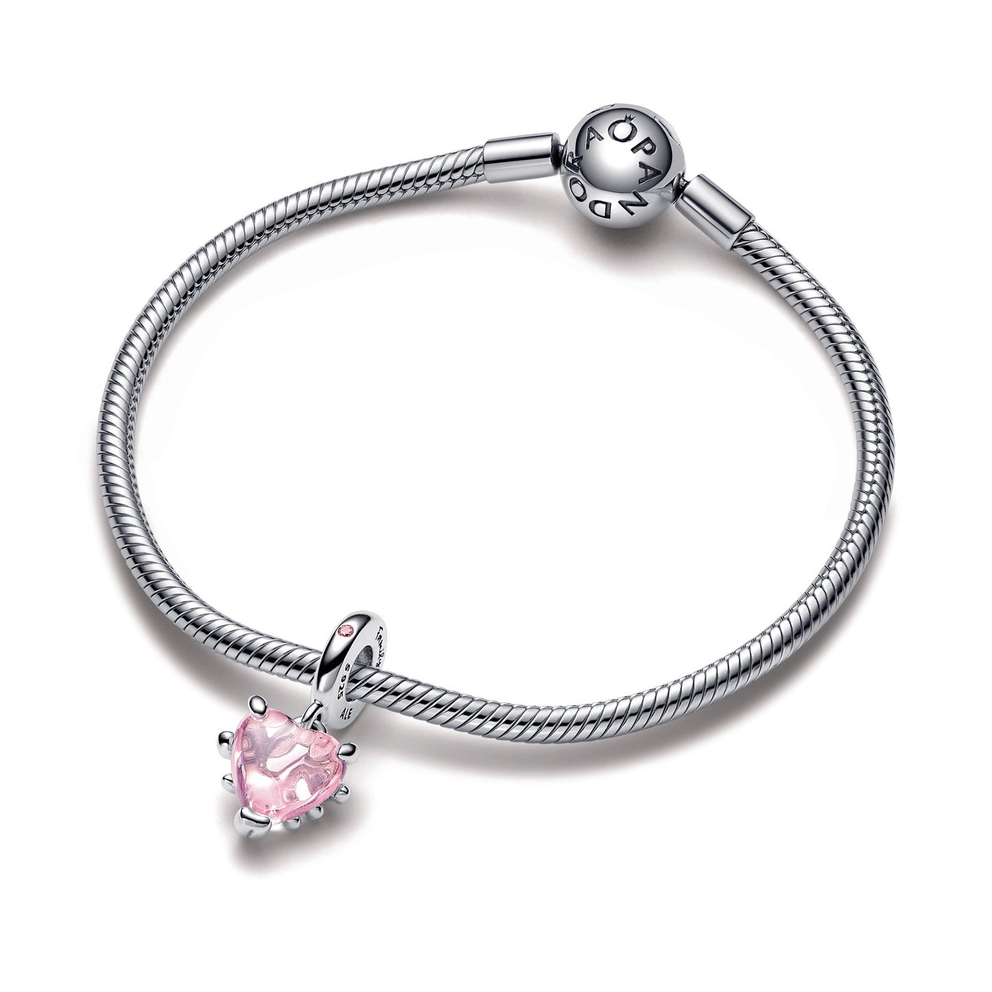 Pink Family Tree & Heart Dangle Charm Premium Fashion Jewelry Gift Collection
