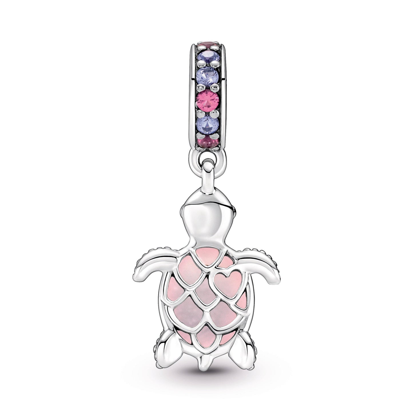 Murano Glass Pink Sea Turtle Dangle Charm Premium Fashion Jewelry Gift Collection