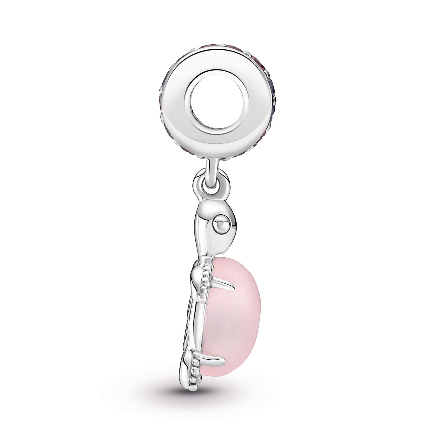 Murano Glass Pink Sea Turtle Dangle Charm Premium Fashion Jewelry Gift Collection