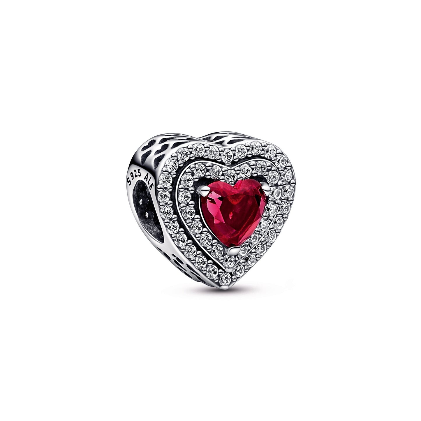 Sparkling Levelled Heart Charm Premium Fashion Jewelry Gift Collection