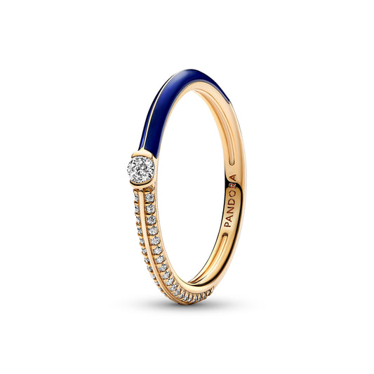 Pandora ME Pavé & Blue Dual Ring Popular Style Premium Collection