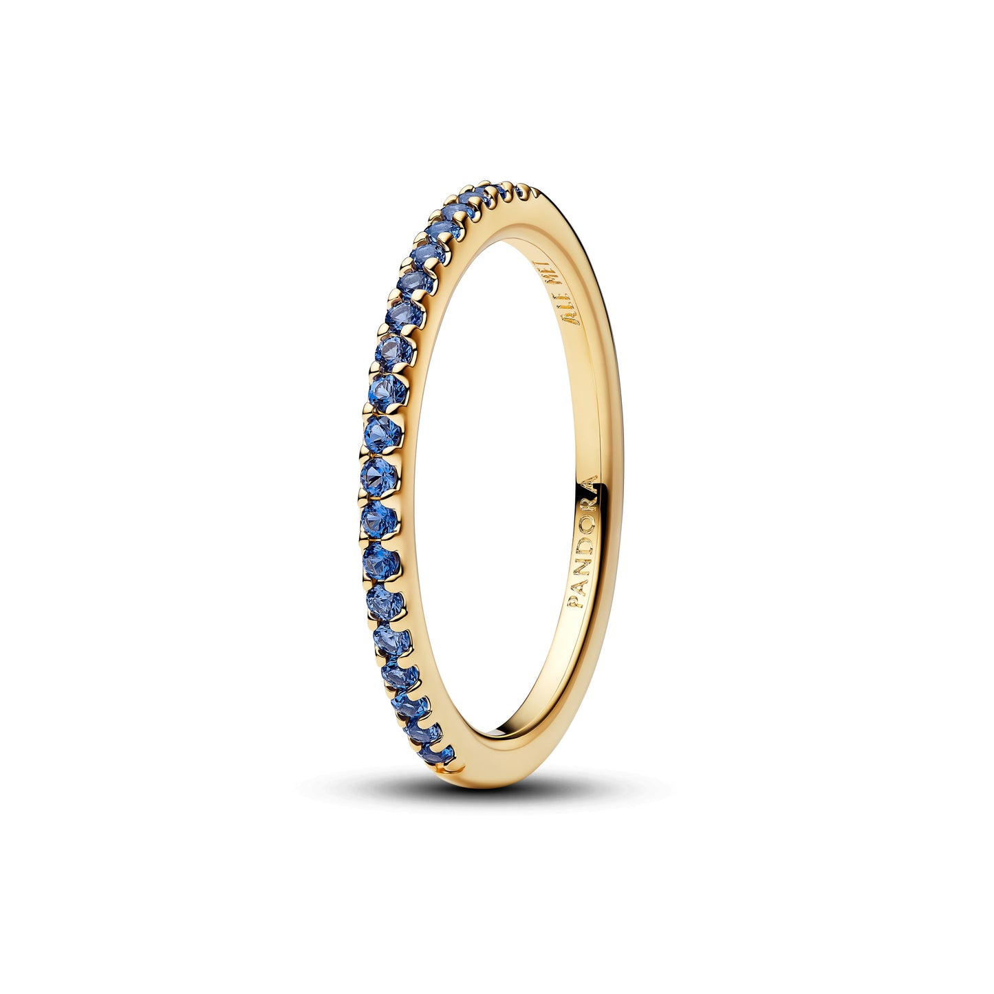 Sparkling Blue Half-Eternity Band Ring Popular Style Premium Collection
