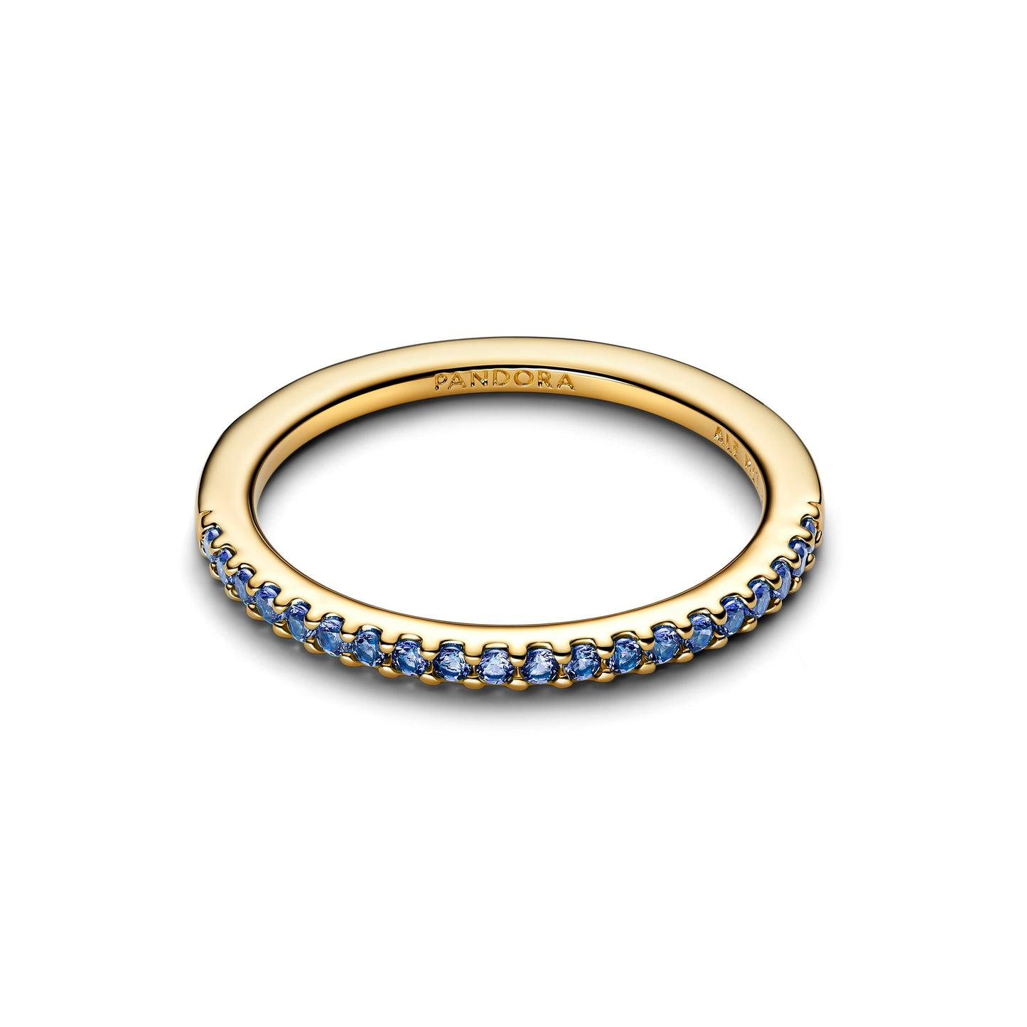 Sparkling Blue Half-Eternity Band Ring Popular Style Premium Collection