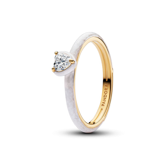 White Chakra Heart Ring Popular Style Premium Collection