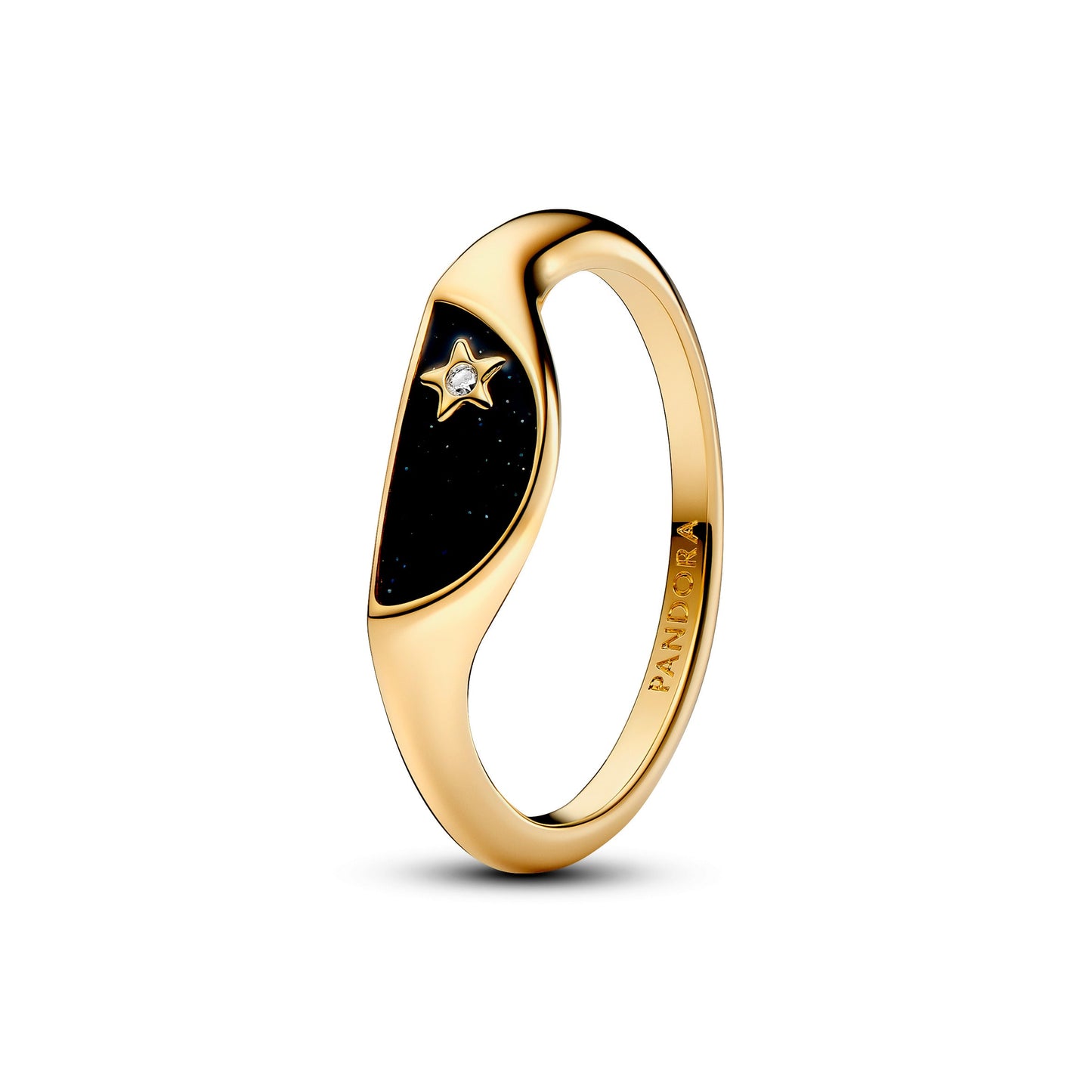 Pandora ME Halved Enamel Signet Ring Popular Style Premium Collection