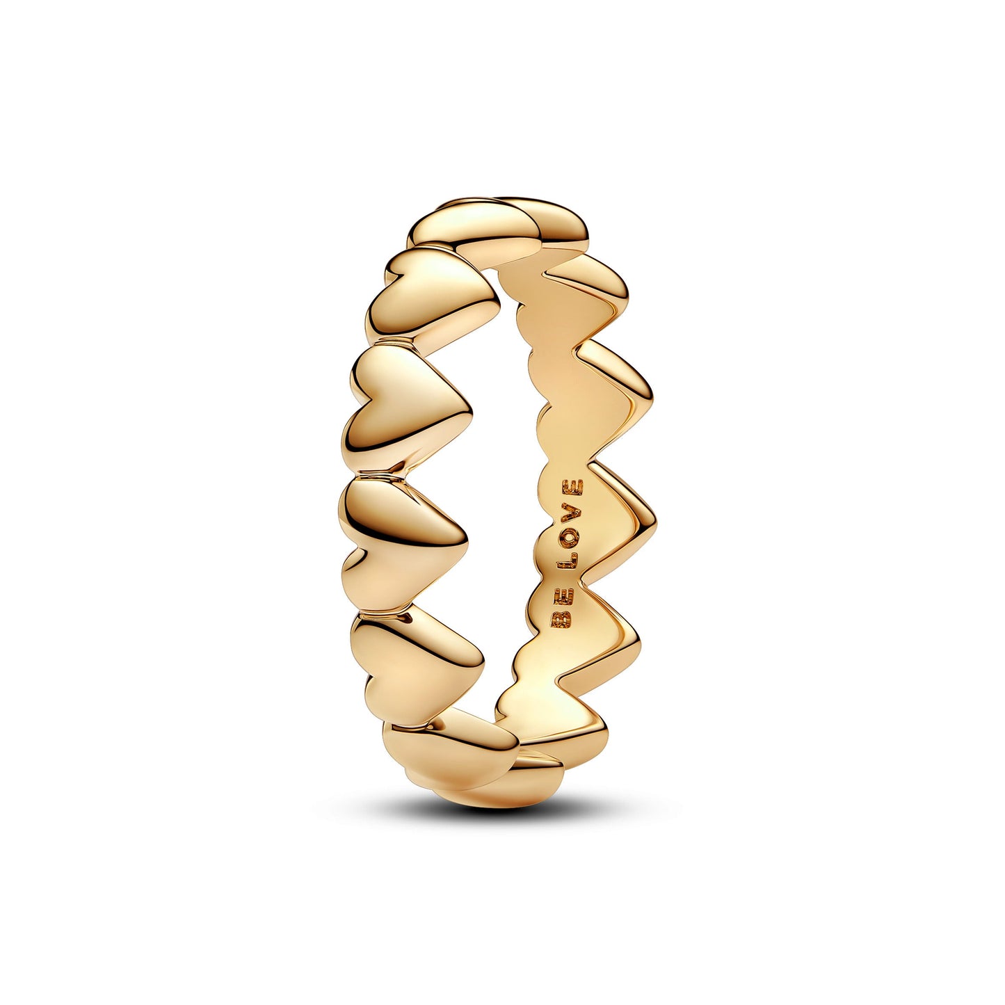 Row of Hearts Ring Popular Style Premium Collection