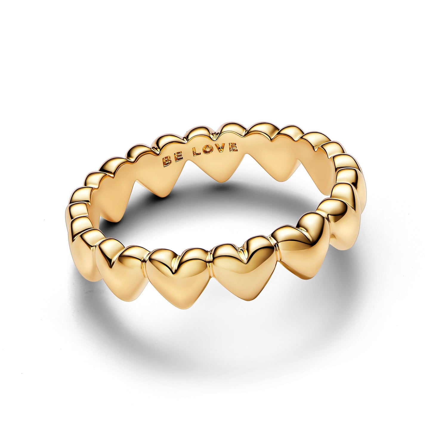 Row of Hearts Ring Popular Style Premium Collection