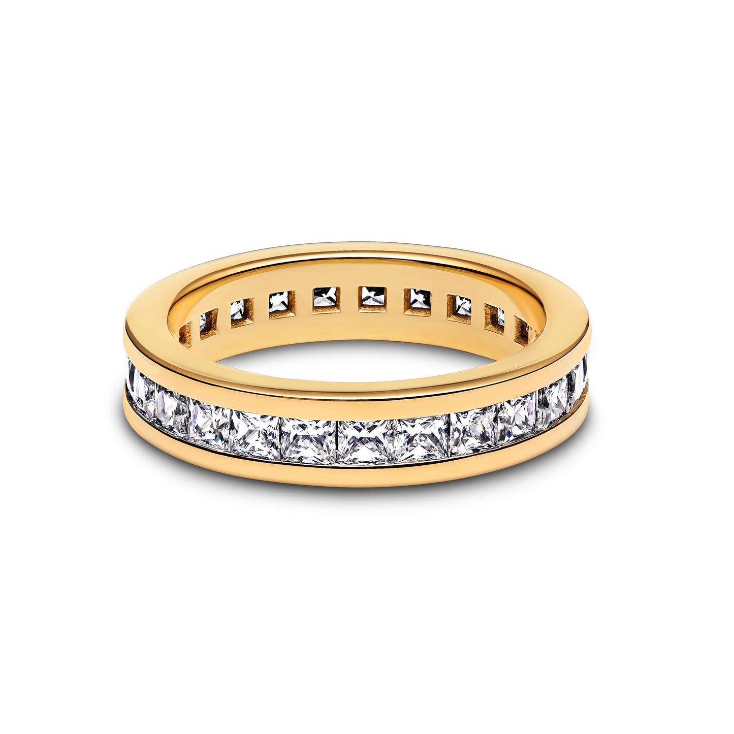 Eternity Channel Ring Popular Style Premium Collection