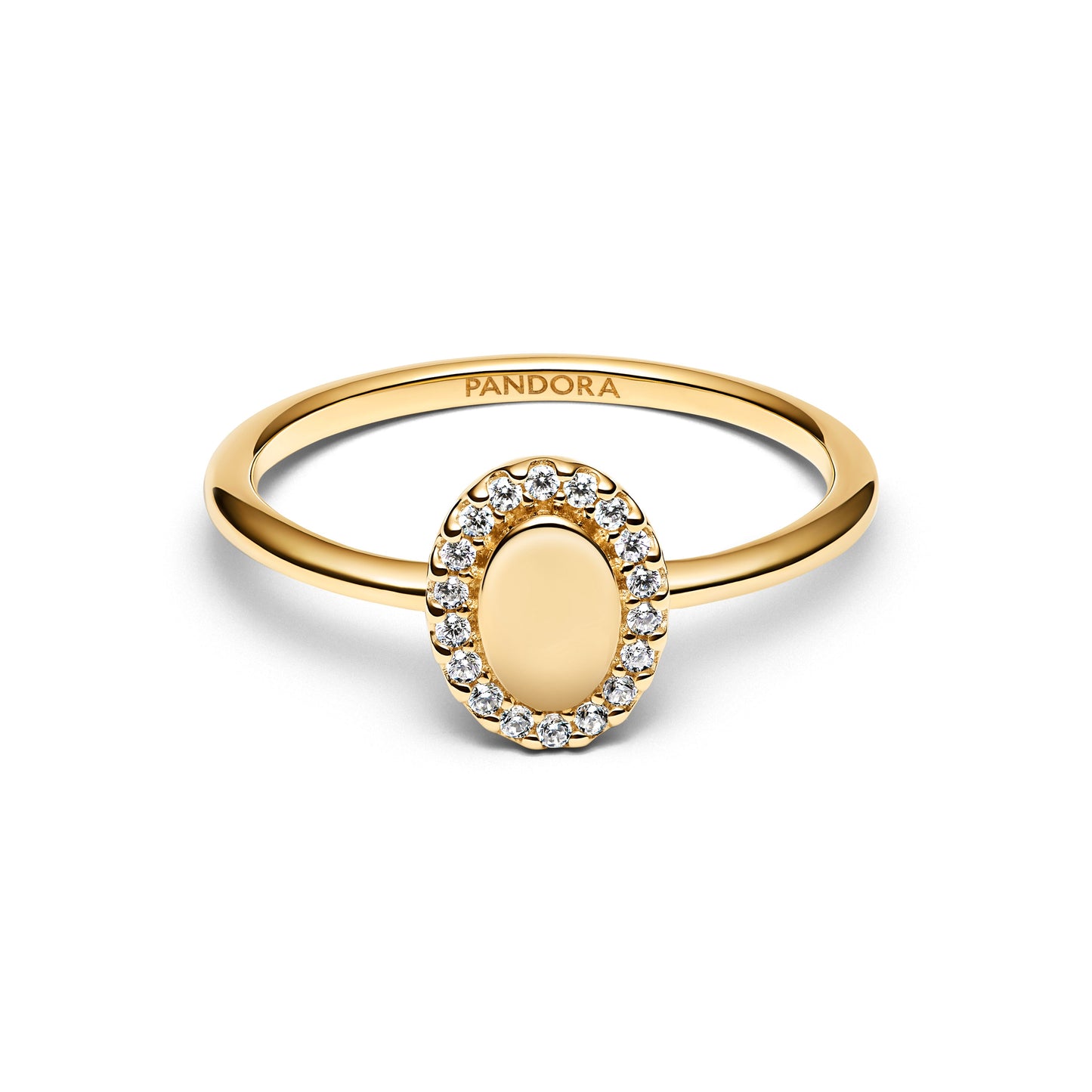 Engravable Oval Halo Ring Popular Style Premium Collection