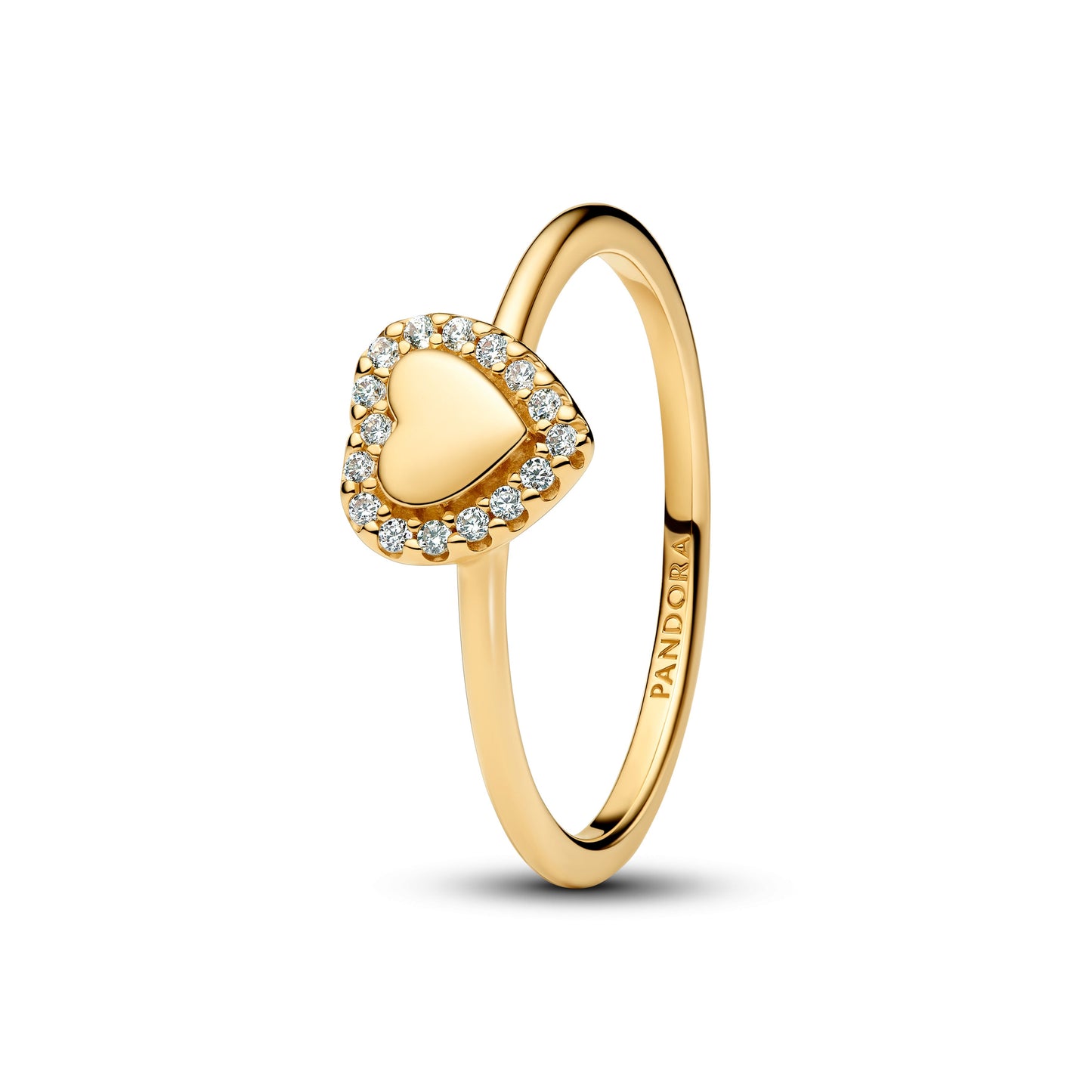 Engravable Heart Halo Ring Popular Style Premium Collection