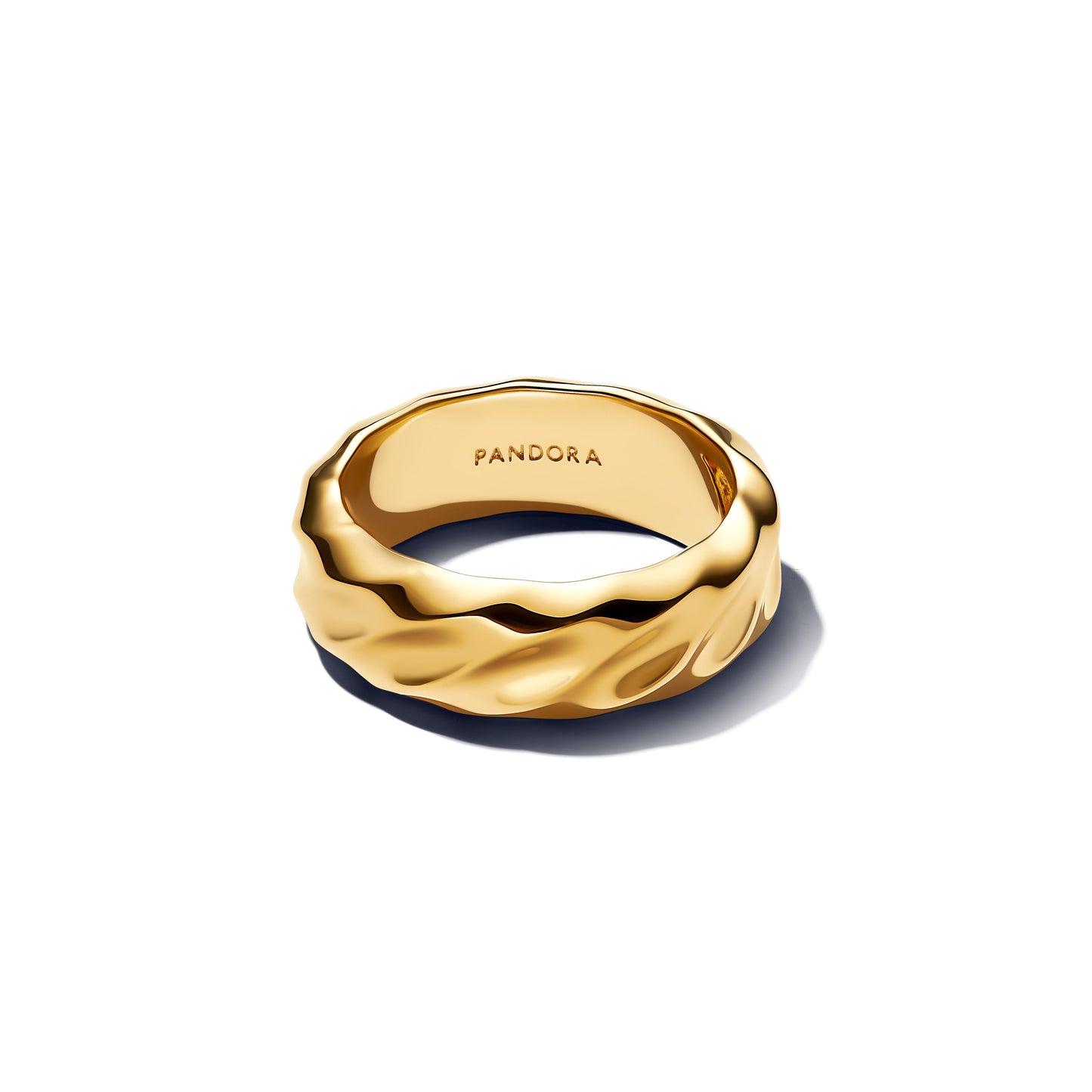 Rippled Wide Band Ring Popular Style Premium Collection