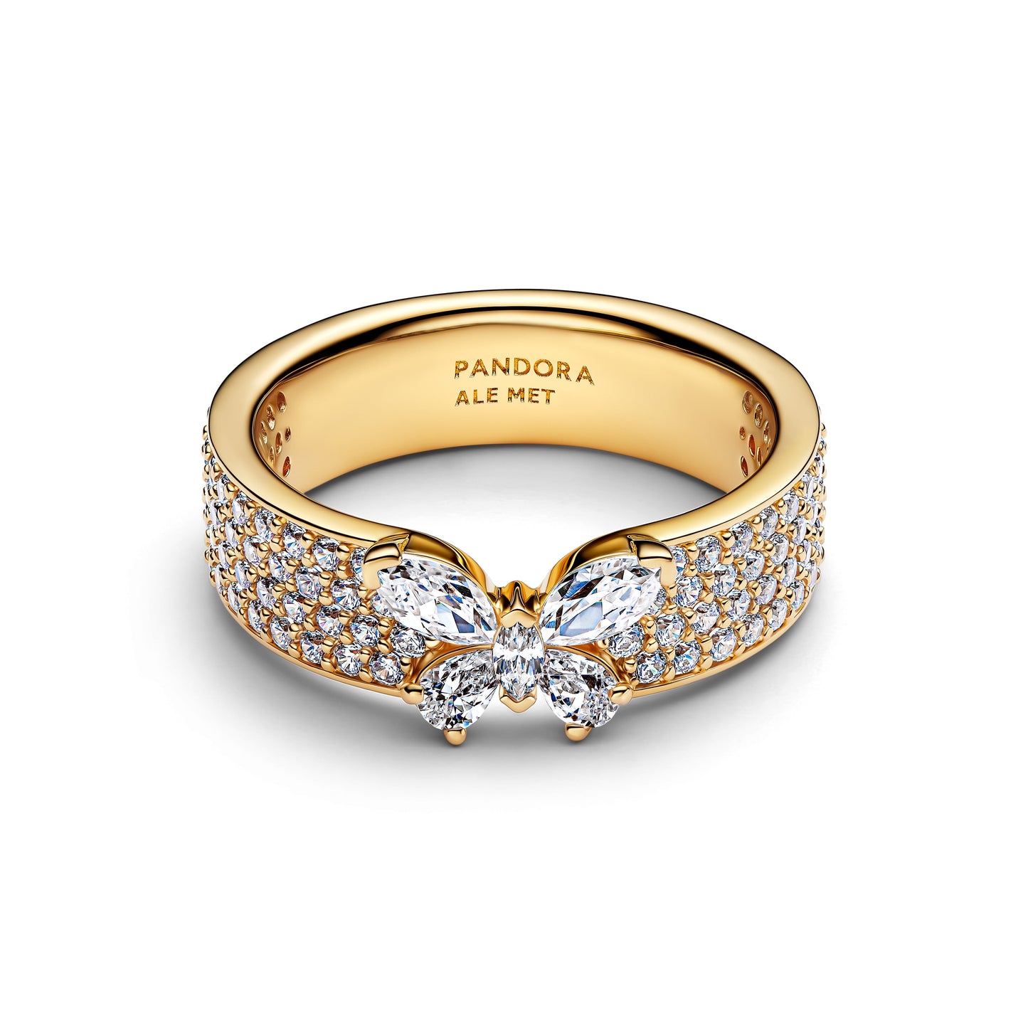 Sparkling Butterfly Bold Ring Popular Style Premium Collection