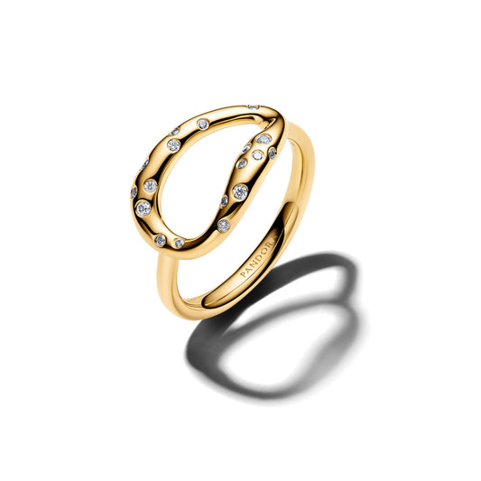 Organically Shaped Stone-Set Statement Ring Popular Style Premium Collection