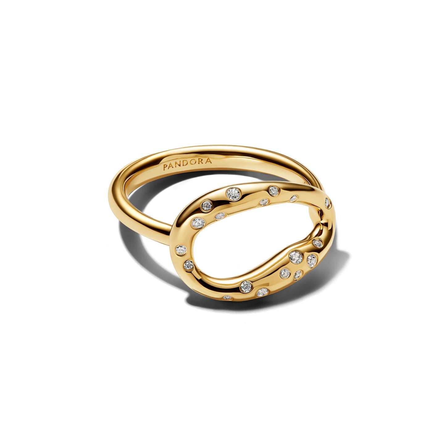 Organically Shaped Stone-Set Statement Ring Popular Style Premium Collection