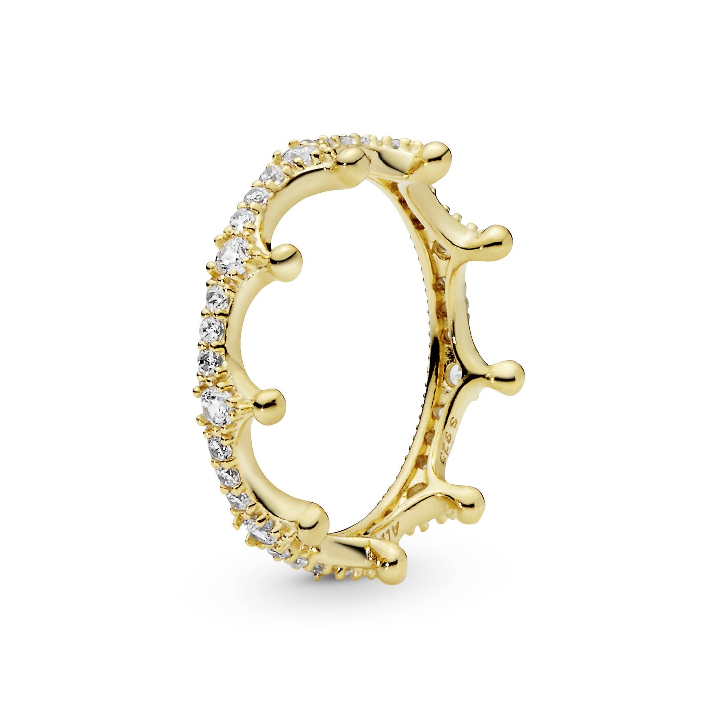 Clear Sparkling Crown Ring Popular Style Premium Collection