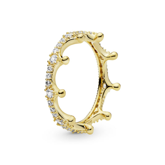 Clear Sparkling Crown Ring Popular Style Premium Collection