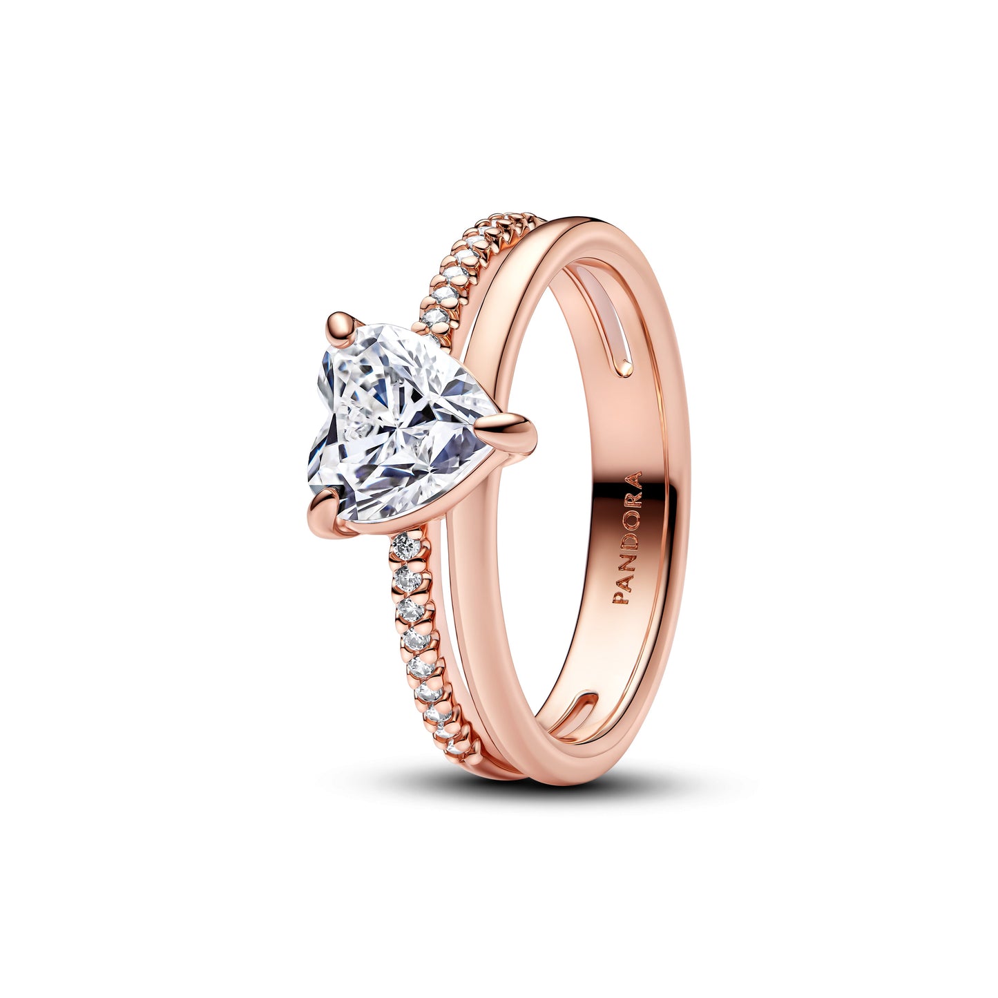 Double Band Heart Ring Popular Style Premium Collection