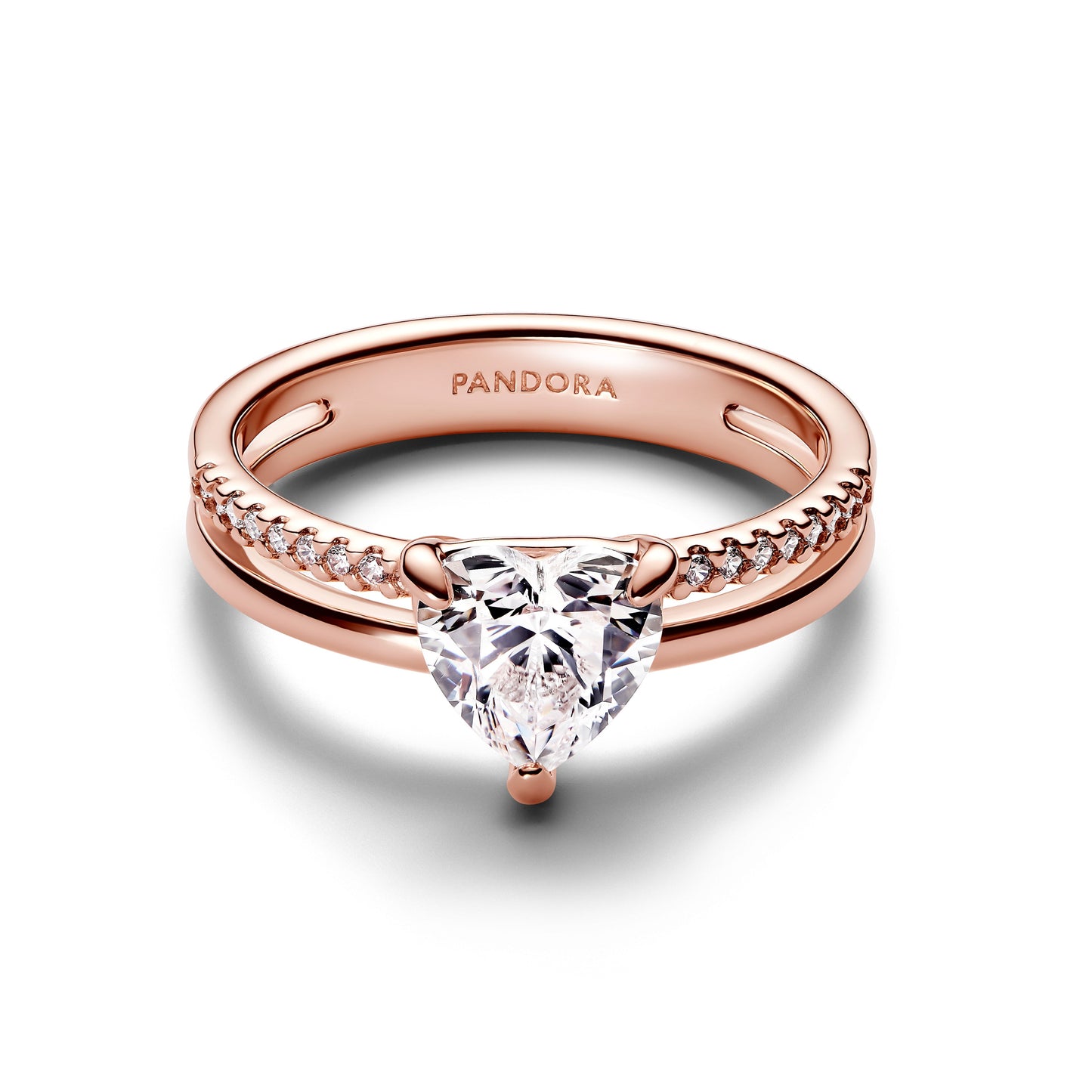 Double Band Heart Ring Popular Style Premium Collection