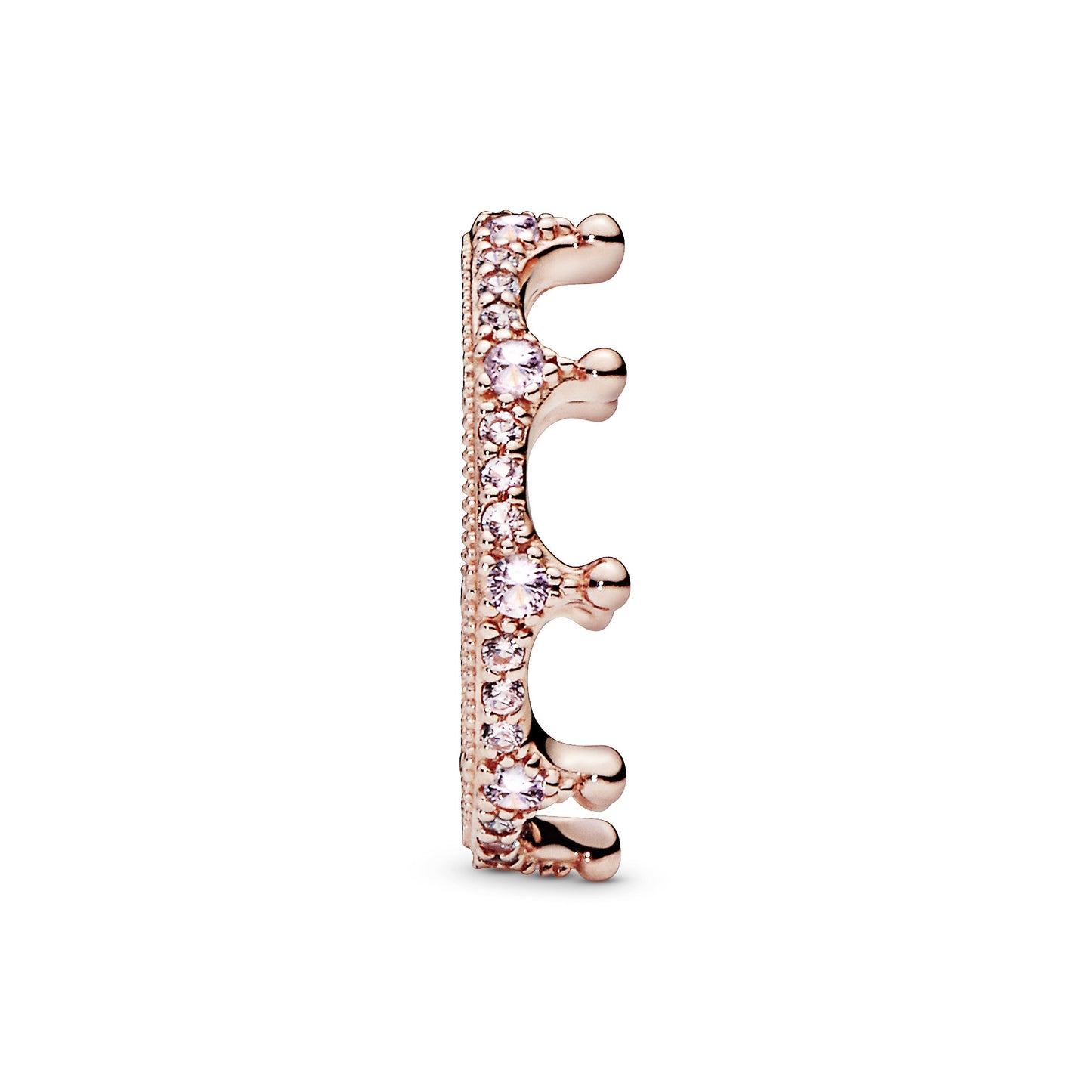 Pink Sparkling Crown Ring Popular Style Premium Collection