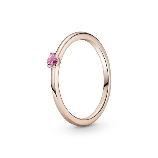 Pink Solitaire Ring Popular Style Premium Collection
