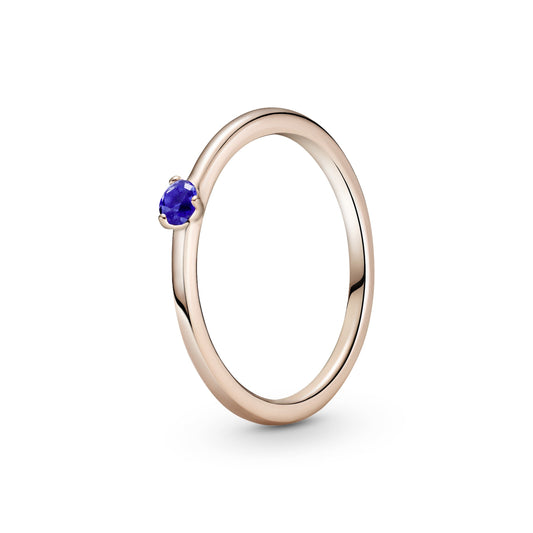 Stellar Blue Solitaire Ring Popular Style Premium Collection