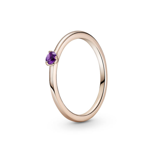 Purple Solitaire Ring Popular Style Premium Collection