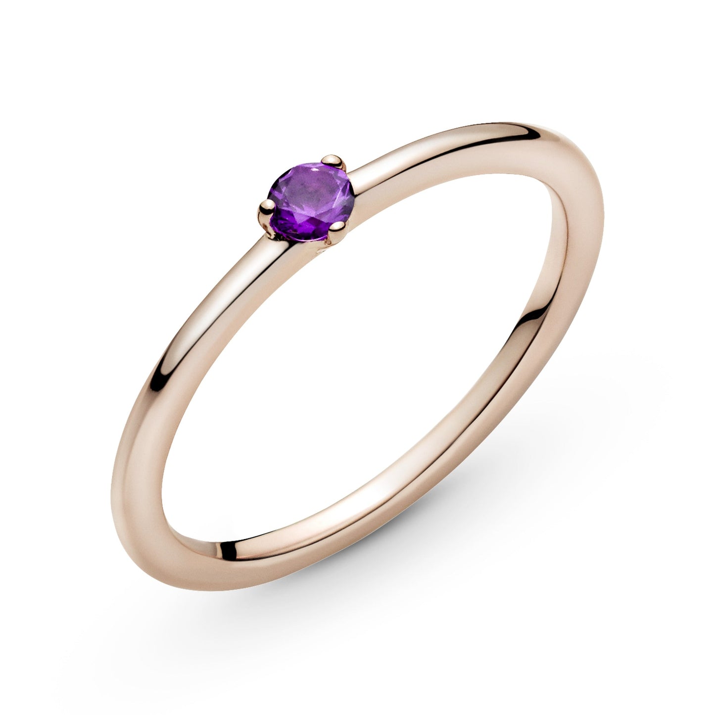 Purple Solitaire Ring Popular Style Premium Collection