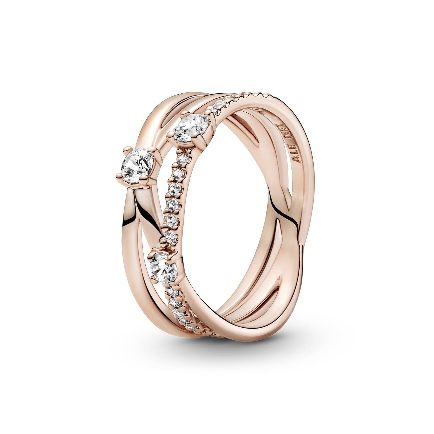 Sparkling Triple Band Ring Popular Style Premium Collection