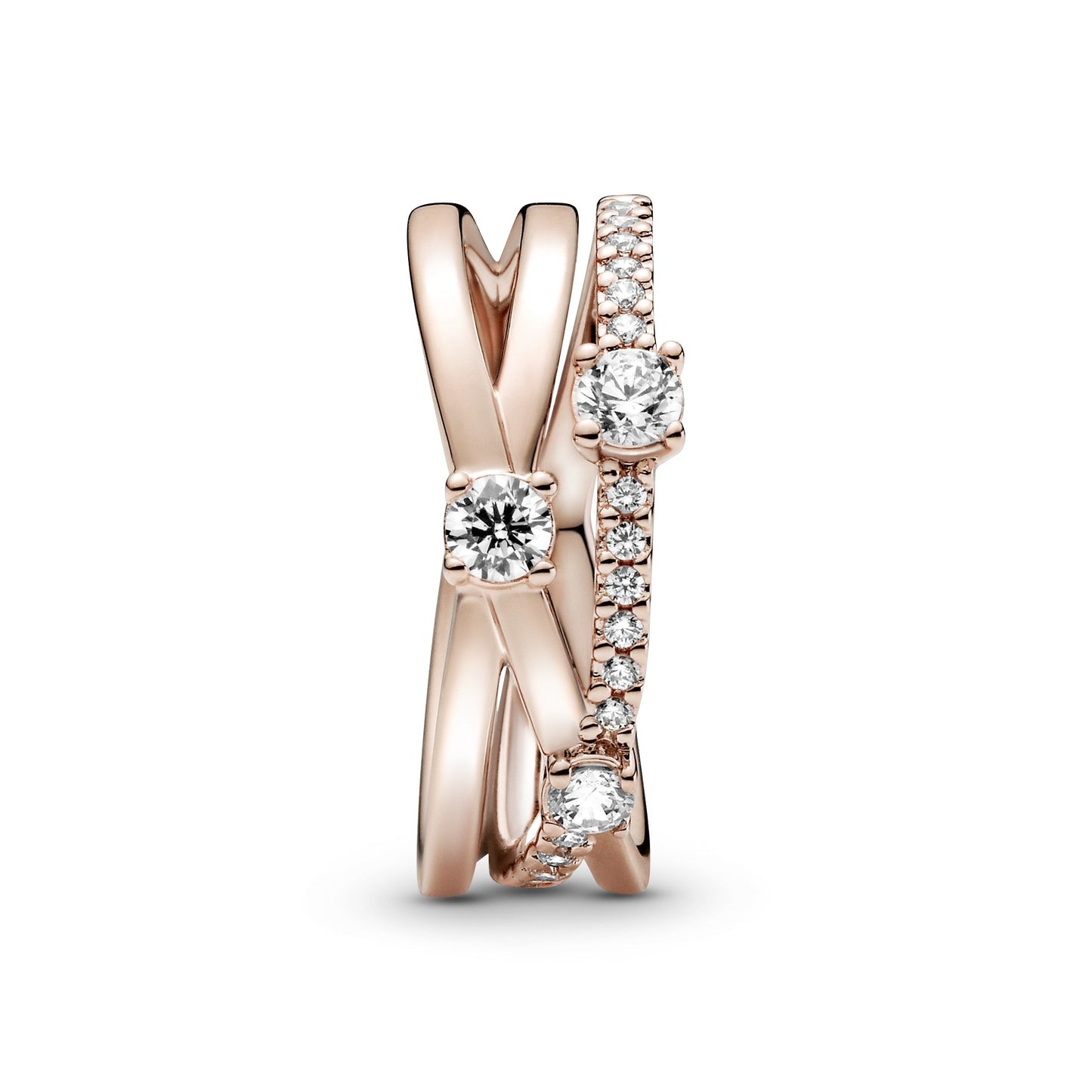 Sparkling Triple Band Ring Popular Style Premium Collection