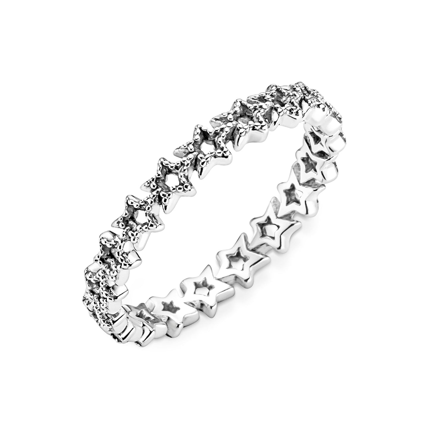 Band of Asymmetric Stars Ring Popular Style Premium Collection