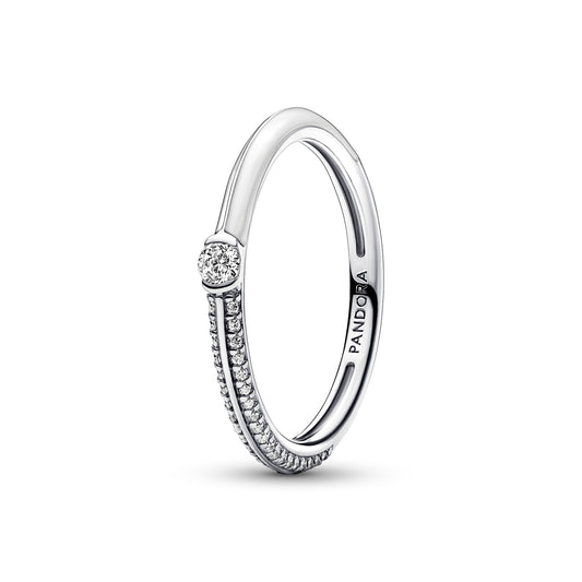 Pandora ME Pavé & White Dual Ring Popular Style Premium Collection