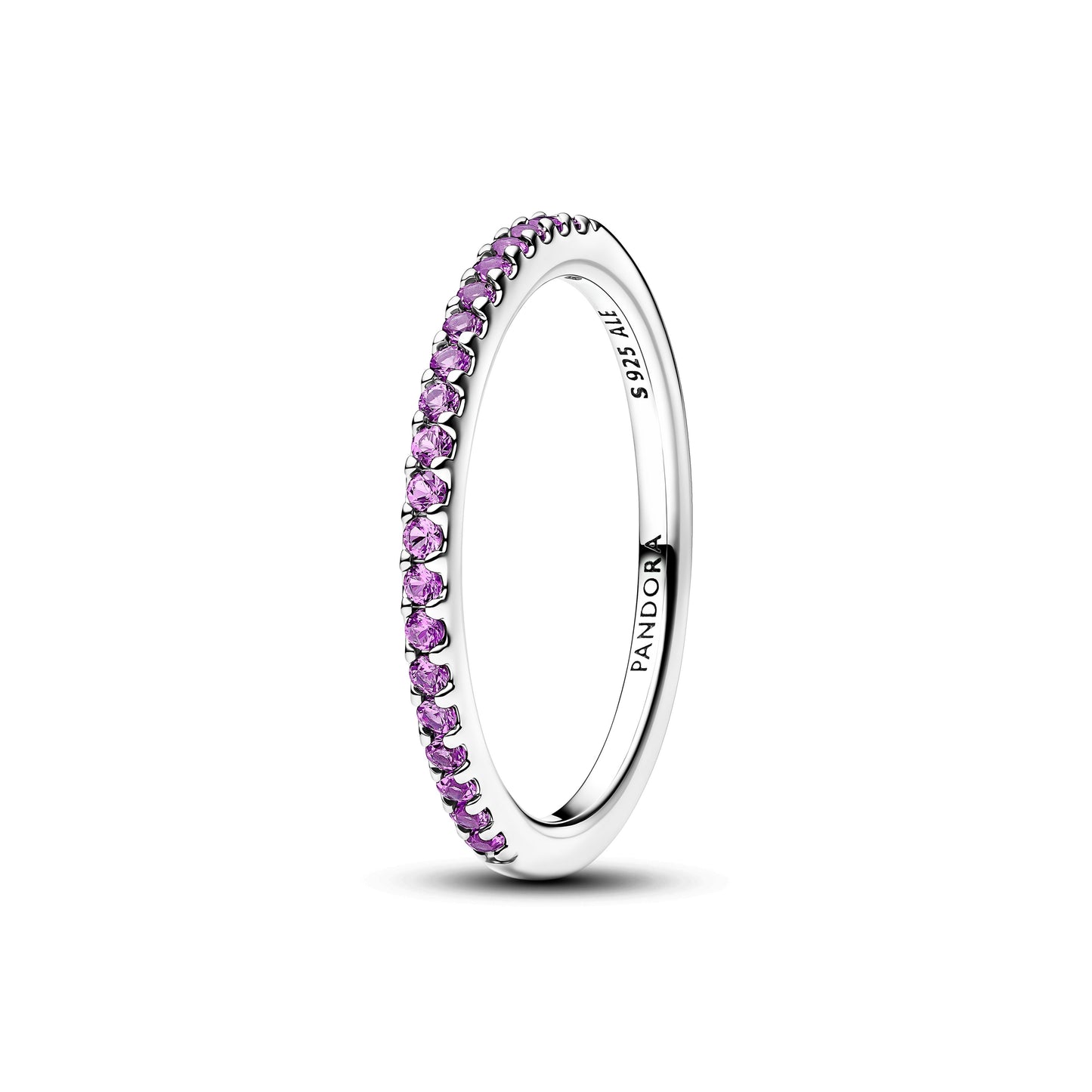 Sparkling Purple Half-Eternity Band Ring Popular Style Premium Collection