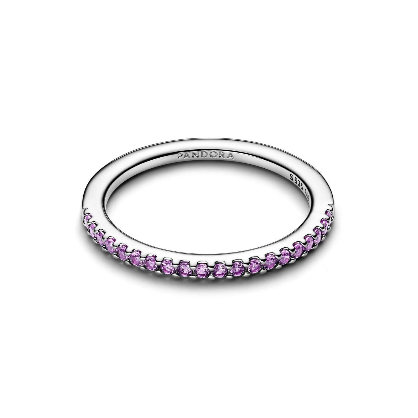 Sparkling Purple Half-Eternity Band Ring Popular Style Premium Collection
