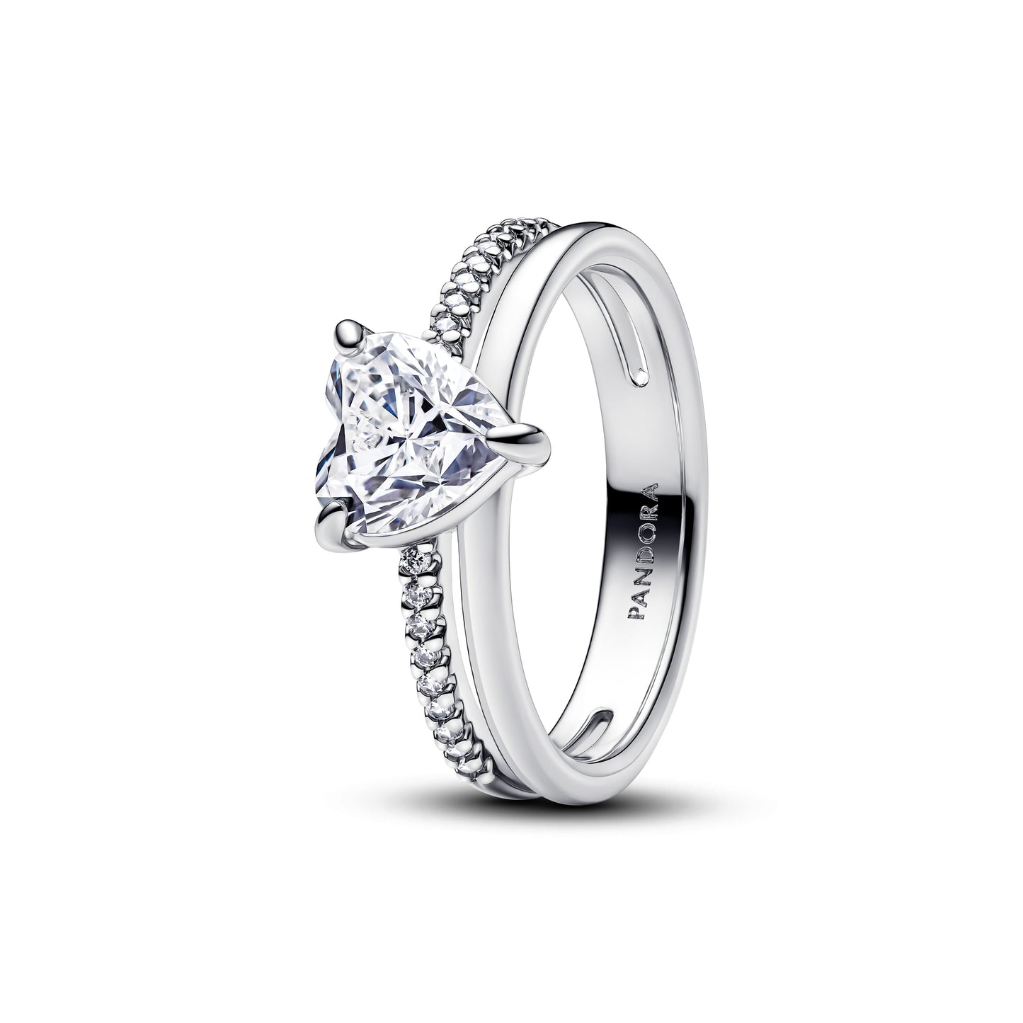 Double Band Heart Ring Popular Style Premium Collection