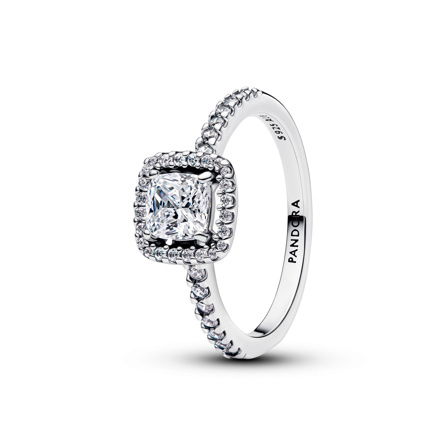 Sparkling Square Halo Ring Popular Style Premium Collection