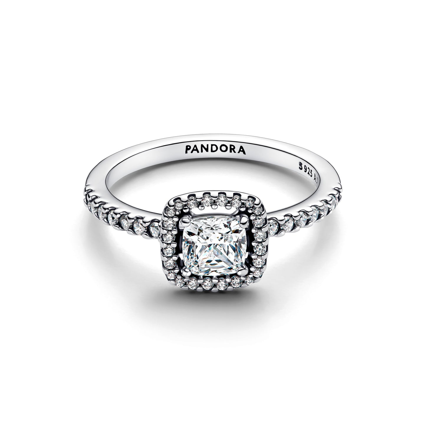 Sparkling Square Halo Ring Popular Style Premium Collection