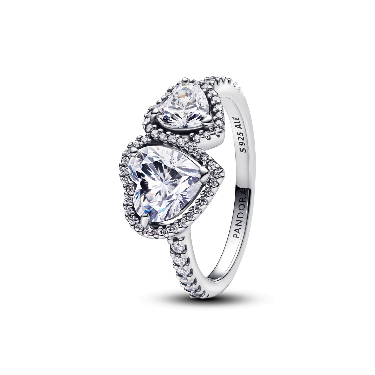 Sparkling Halo Hearts Ring Popular Style Premium Collection