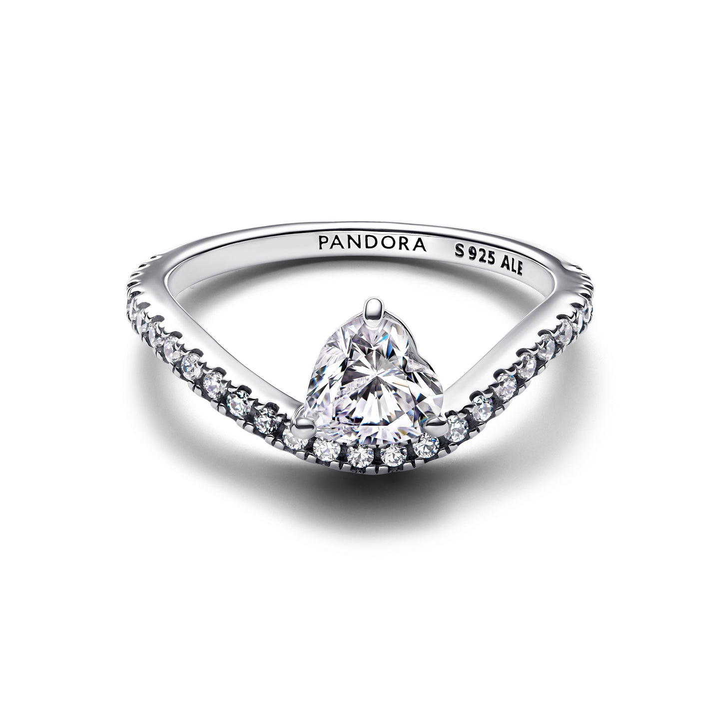 Wavy Pavé Heart Ring Popular Style Premium Collection