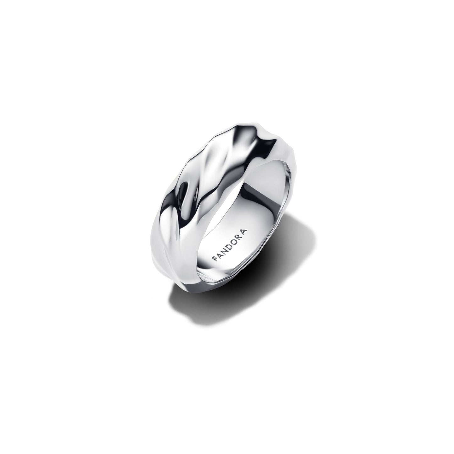 Rippled Wide Band Ring Popular Style Premium Collection