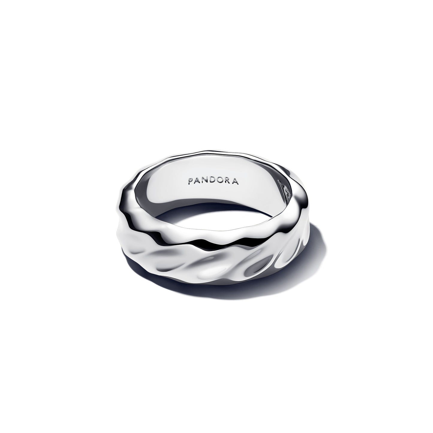 Rippled Wide Band Ring Popular Style Premium Collection