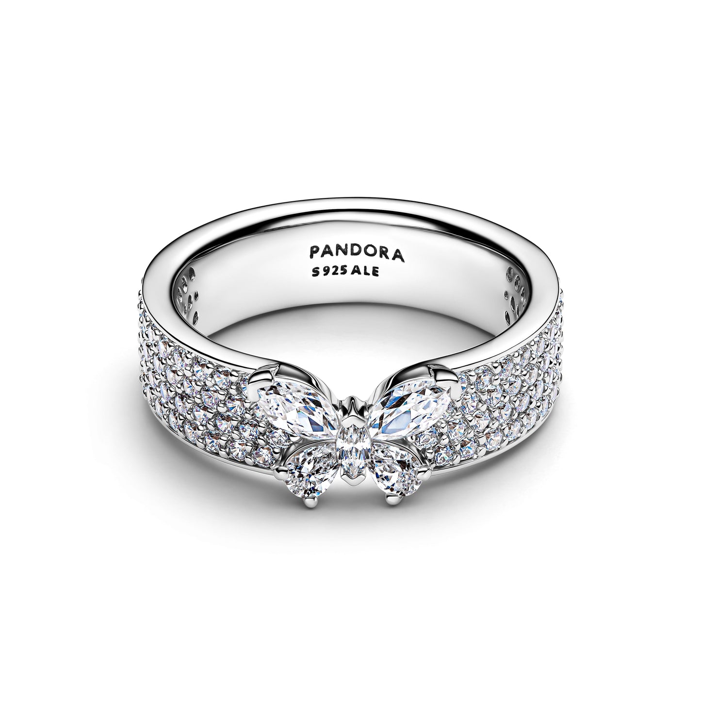 Sparkling Butterfly Bold Ring Popular Style Premium Collection